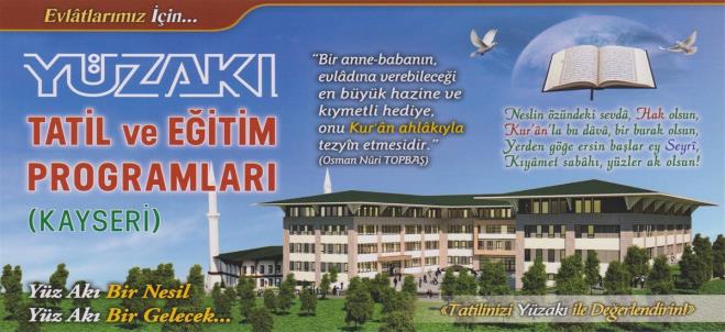 Yaz Programımız Başlamıştır